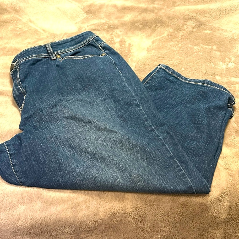 Style & Co Bling Pocket Capri Pants Jeans Size 20W